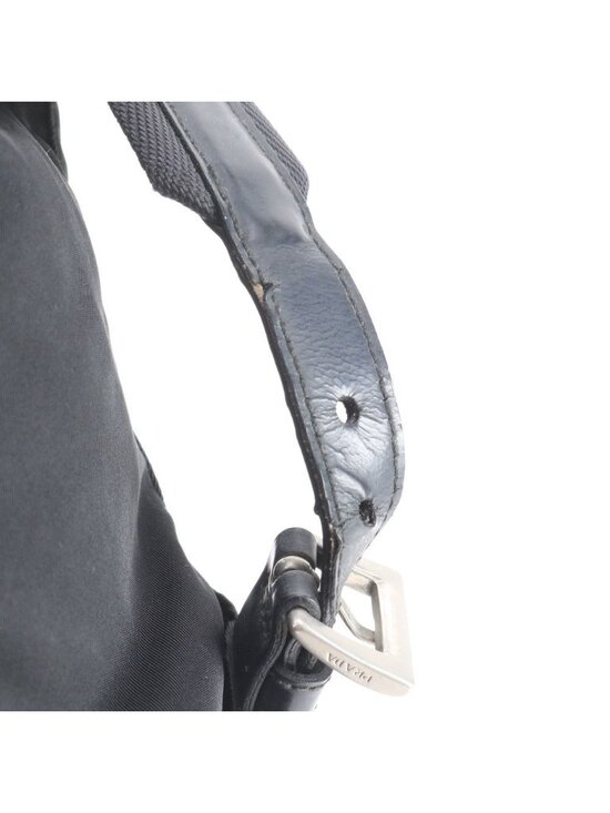 Prada Tessuto Nylon Triangle Logo Backpack Black main image 6